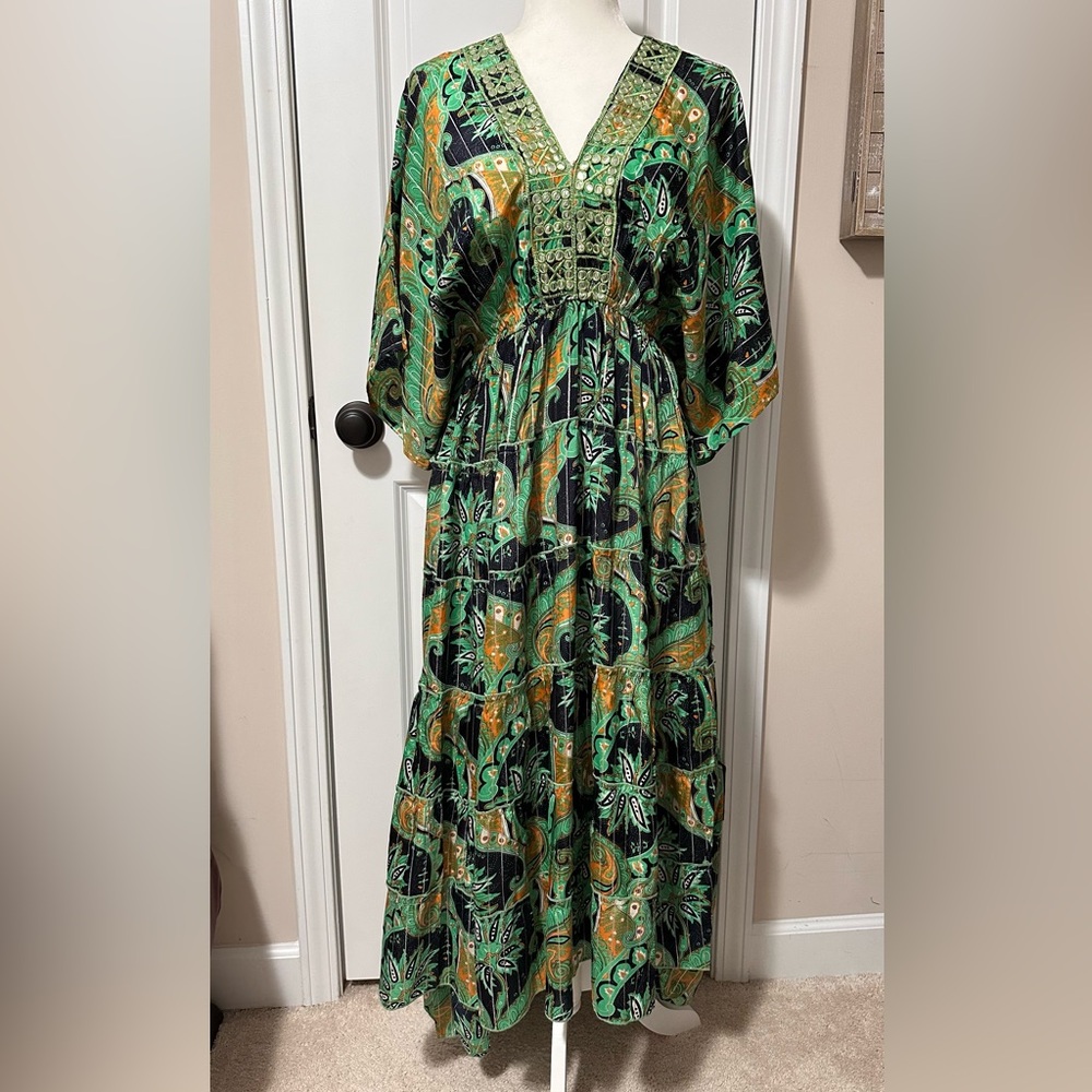 NAOO WOMENS’ Multi Pattern Maxi Dress- SIZE: Small Brand New -NWT